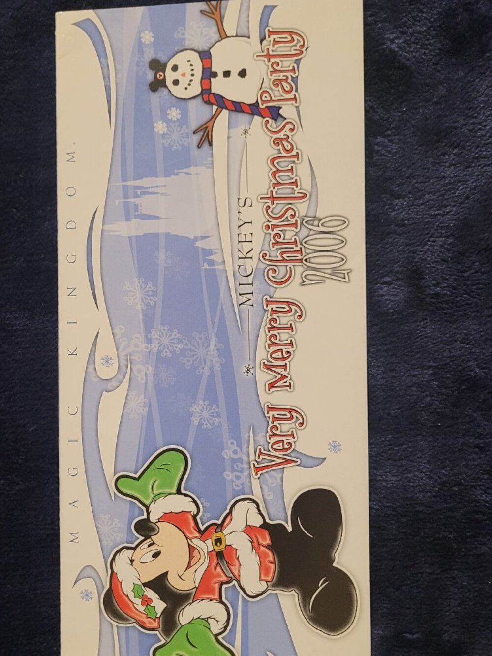 2006 Mickey’s Very Merry Christmas Party guidemap – Rare Top-Folding Guide
